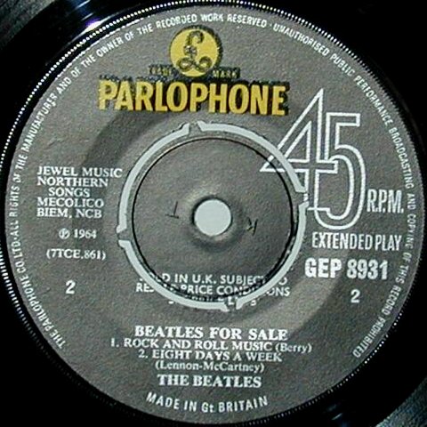 Beatles For Sale - Rear Cover