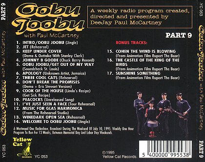 Oobu Joobu Part 9 - CD back