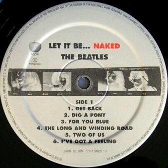 Let It Be... Naked - Vinyl Side 1
