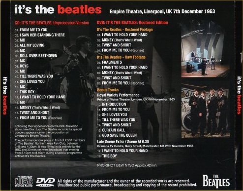 It's The Beatles - Rear Cover