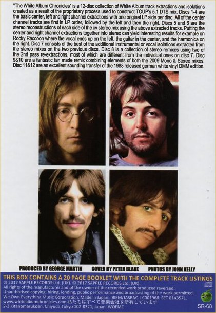 In The Studio 1968 - The White Album Chronicles - Rear Cover