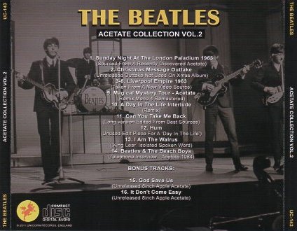 Acetate Collection Vol. 2 - CD back