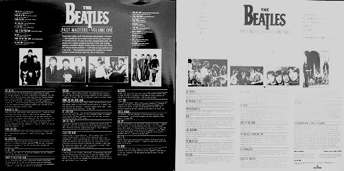 Past Masters - LP Inside Cover