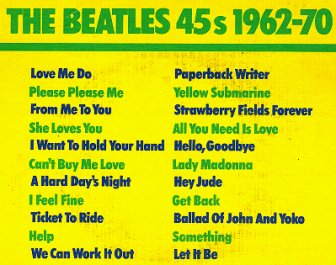 The Beatles Singles Collection 1976