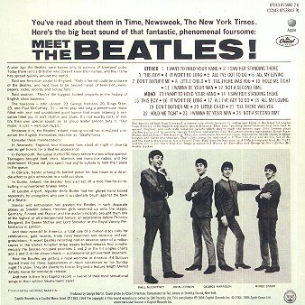 The Capitol Albums - Meet The Beatles Rear