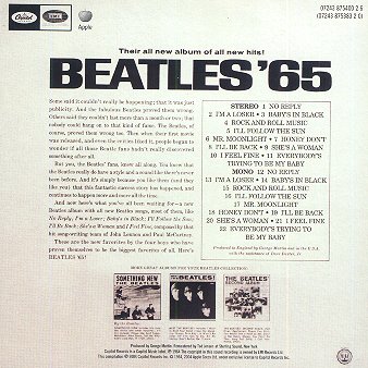 The Capitol Albums - Beatles '65 Rear