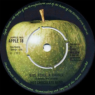 Give Peace A Chance - A-side Label