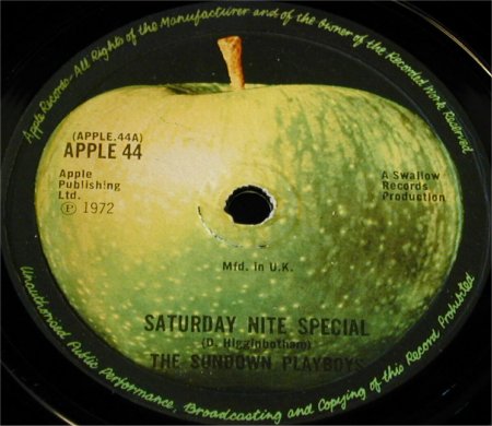 Saturday Nite Special - A-side Label