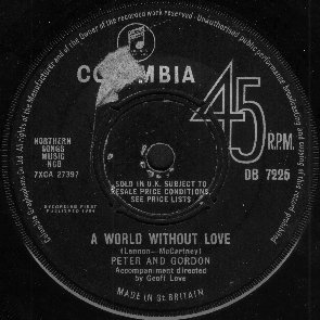 World Without Love - Label