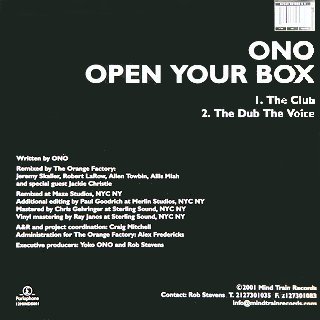 Open Your Box - Rear Cover