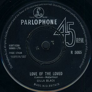 Love Of The Loved - A-side Label