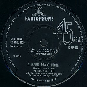 A Hard Day's Night - Label