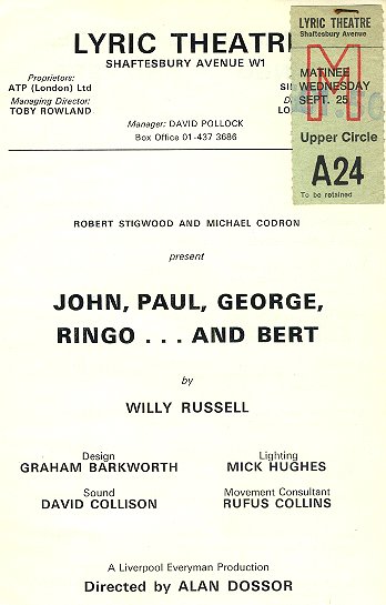 John Paul George Ringo ... & Bert - B-side