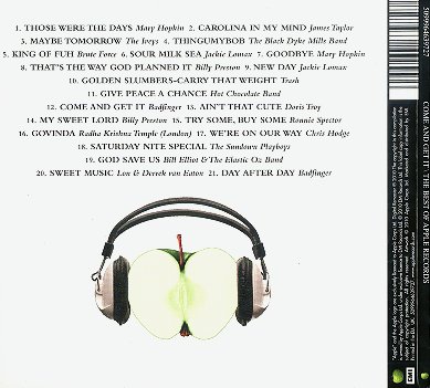 Come And Get It - The Best of Apple Records - Rear Cover
