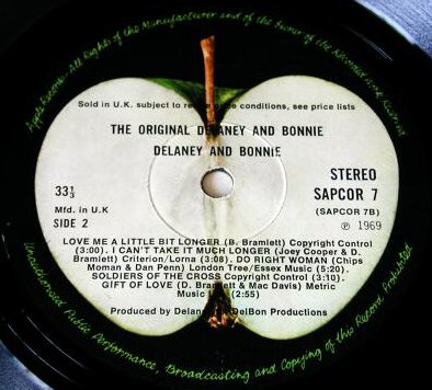 Delaney And Bonnie - B-Side Label