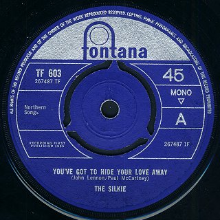 Hide Your Love Away - A-side Label