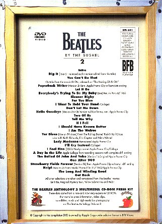 Beatles By The Bushel Vol. 2 (DVD) - Rear Cover