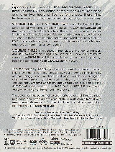 The McCartney Years (DVD) - Rear Cover