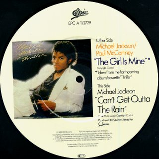 The Girl Is Mine - Picture Disc Rear