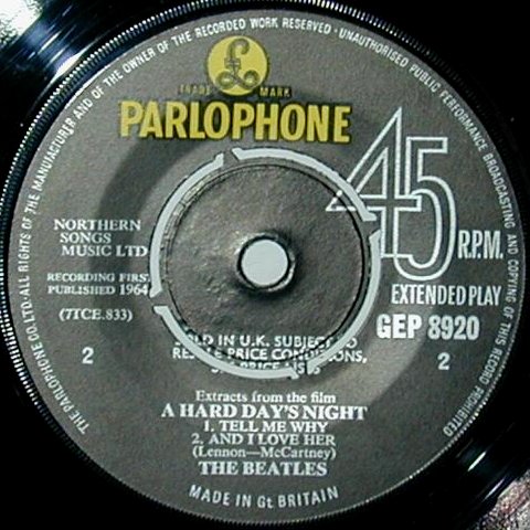A Hard Day's Night - Rear Cover