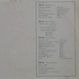 One, Two, Three, Four - LP back