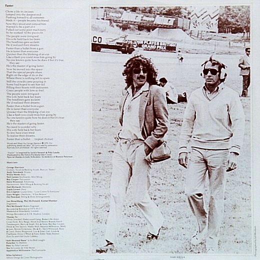 George Harrison - Inner Sleeve Front