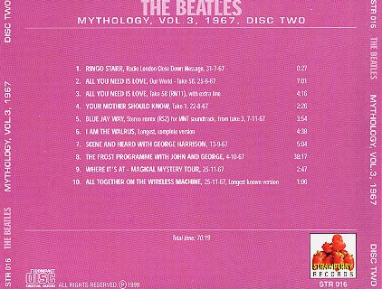 Mythology Vol. 3 - Rear of CD.2