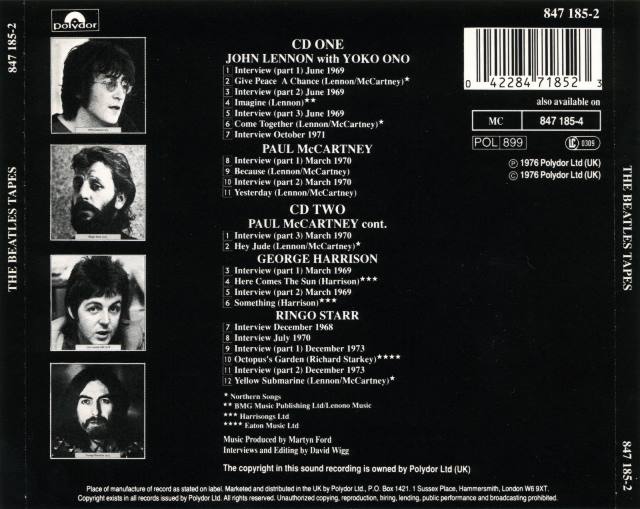 Beatles Tapes - CD cover