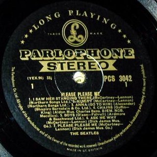 Please Please Me - A-side Second Pressing (Stereo)