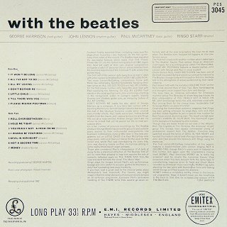 With The Beatles - LP back
