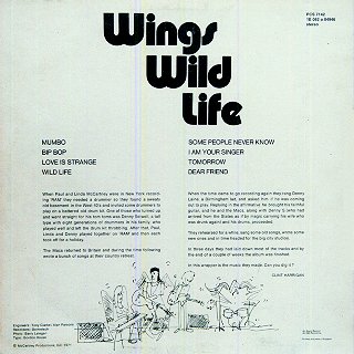 Wild Life - Rear Cover
