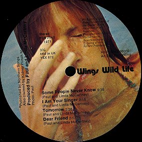 Wild Life - B-side Label