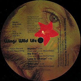 Wild Life - A-side Label