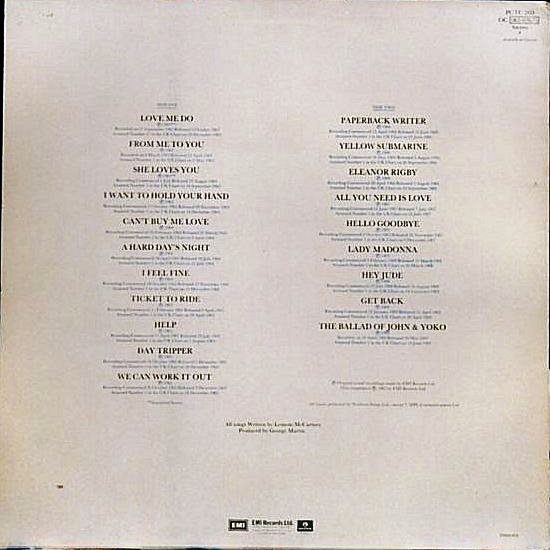 20 Greatest Hits - Rear Cover