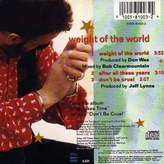 Weight Of The World - C.D. Rear Cover