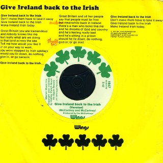 Give Ireland Back To The Irish - U.S. Single Rear