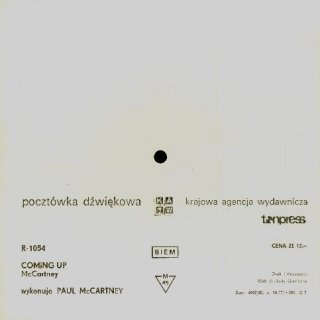 Coming Up - Polish Import Blank B-side