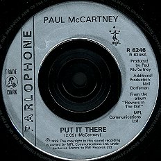 Put It There - 7inch label