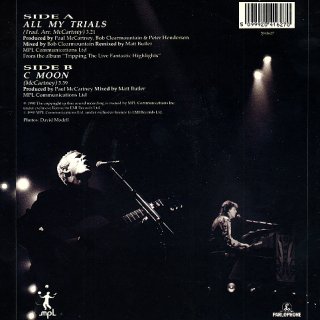All My Trials - Rear Cover