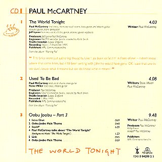 The World Tonight - CD1 Rear