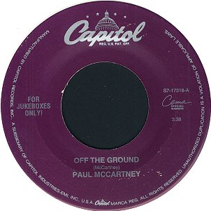 Off The Ground - A-side Label