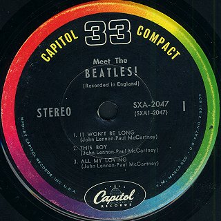 Meet The Beatles E.P. - The Label