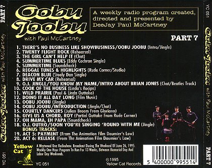 Oobu Joobu Part 7 - CD Back