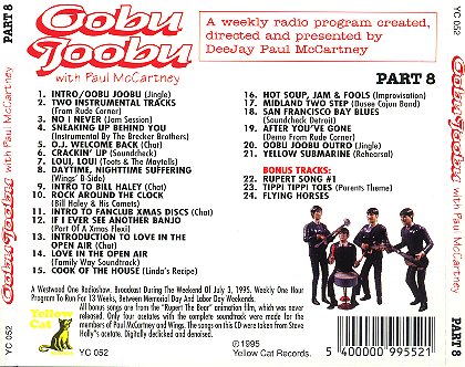 Oobu Joobu Part 8 - CD back