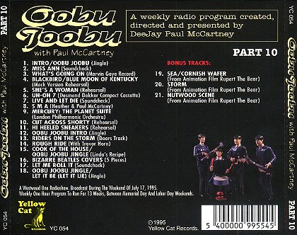 Oobu Joobu Part 10 - CD Back